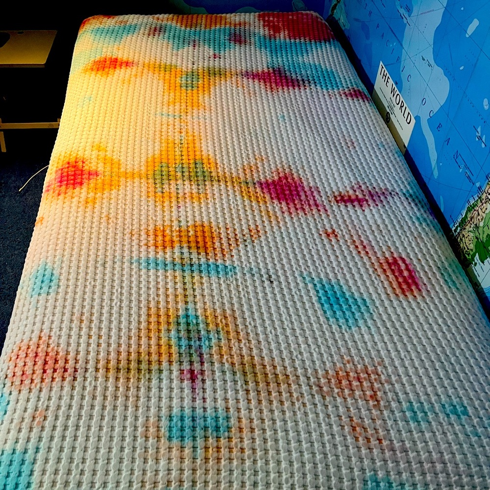 Multicolor Waffle Weave Comforter